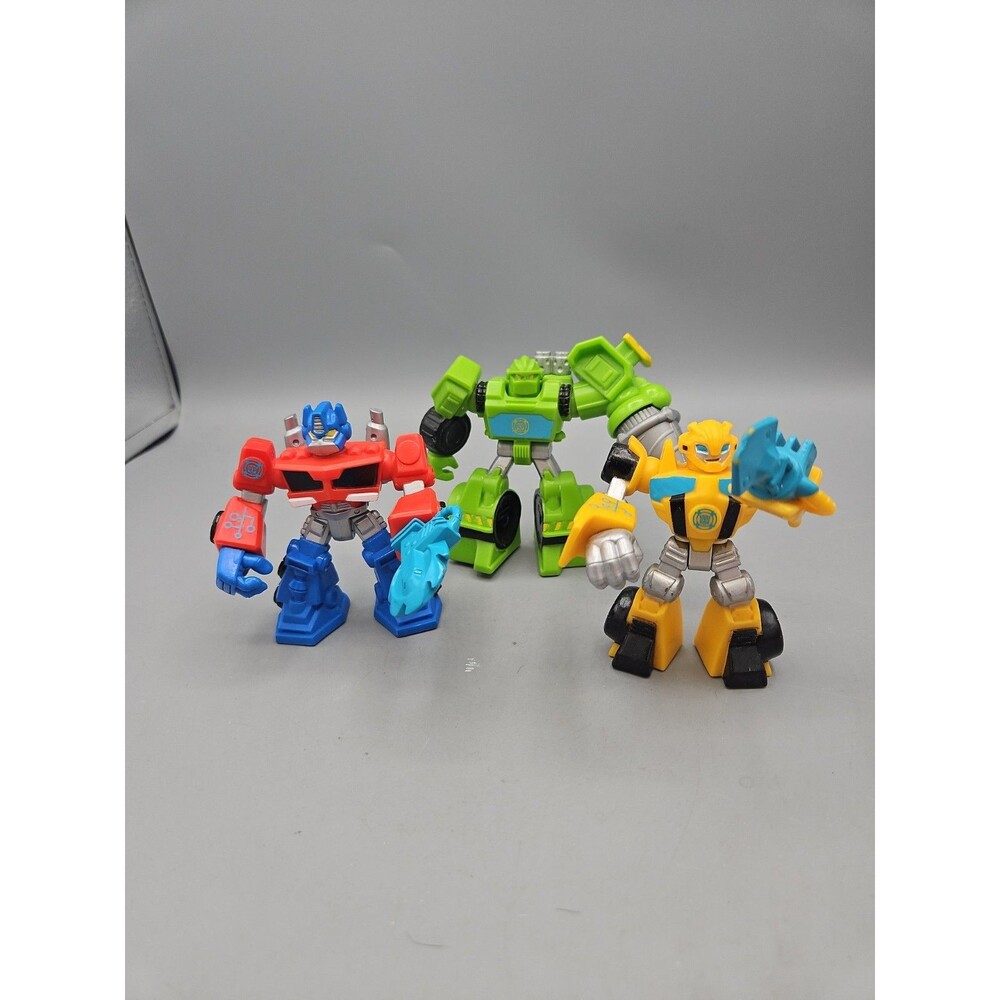 Hasbro Playskool Heroes Transformers Rescue Bots 3.5"  Optimus Prime Lot of 3